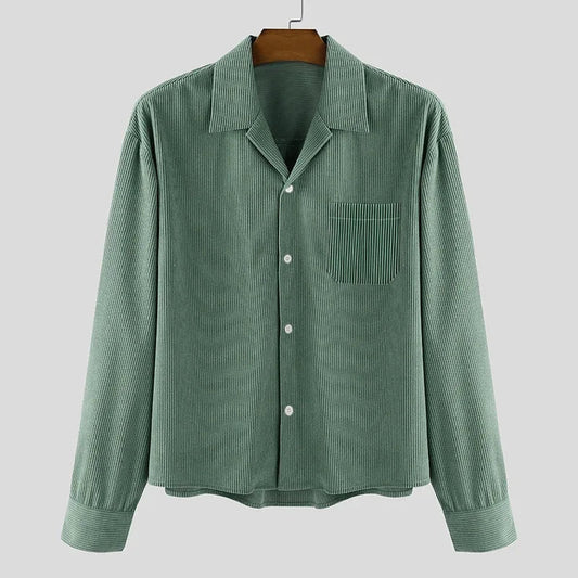 Zoe - Camisa larga de pana