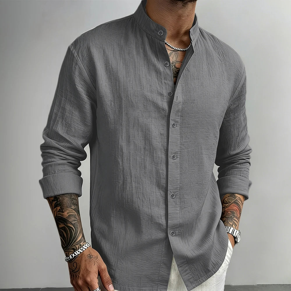 Enzo - Camisa de lino con botones