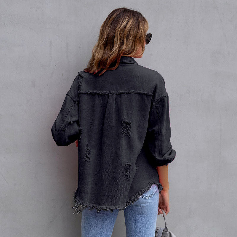 Alba - Chaqueta vaquera desgastada