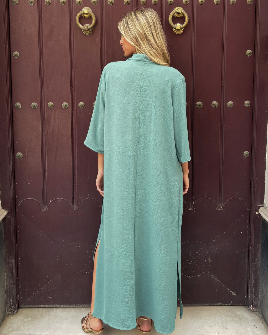 Vestido Laura Verde Agua