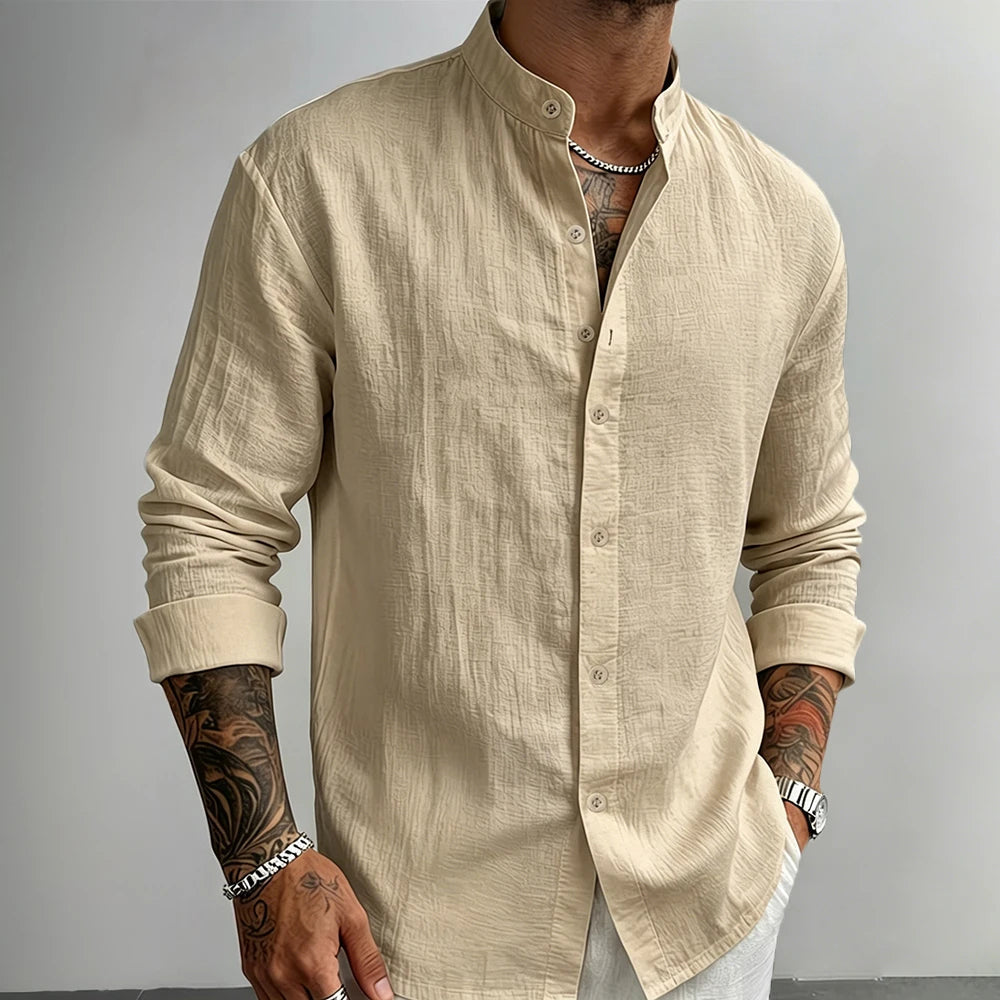 Enzo - Camisa de lino con botones