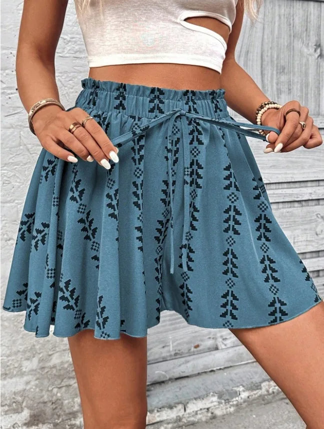 Luna - Pantalones cortos acampanados