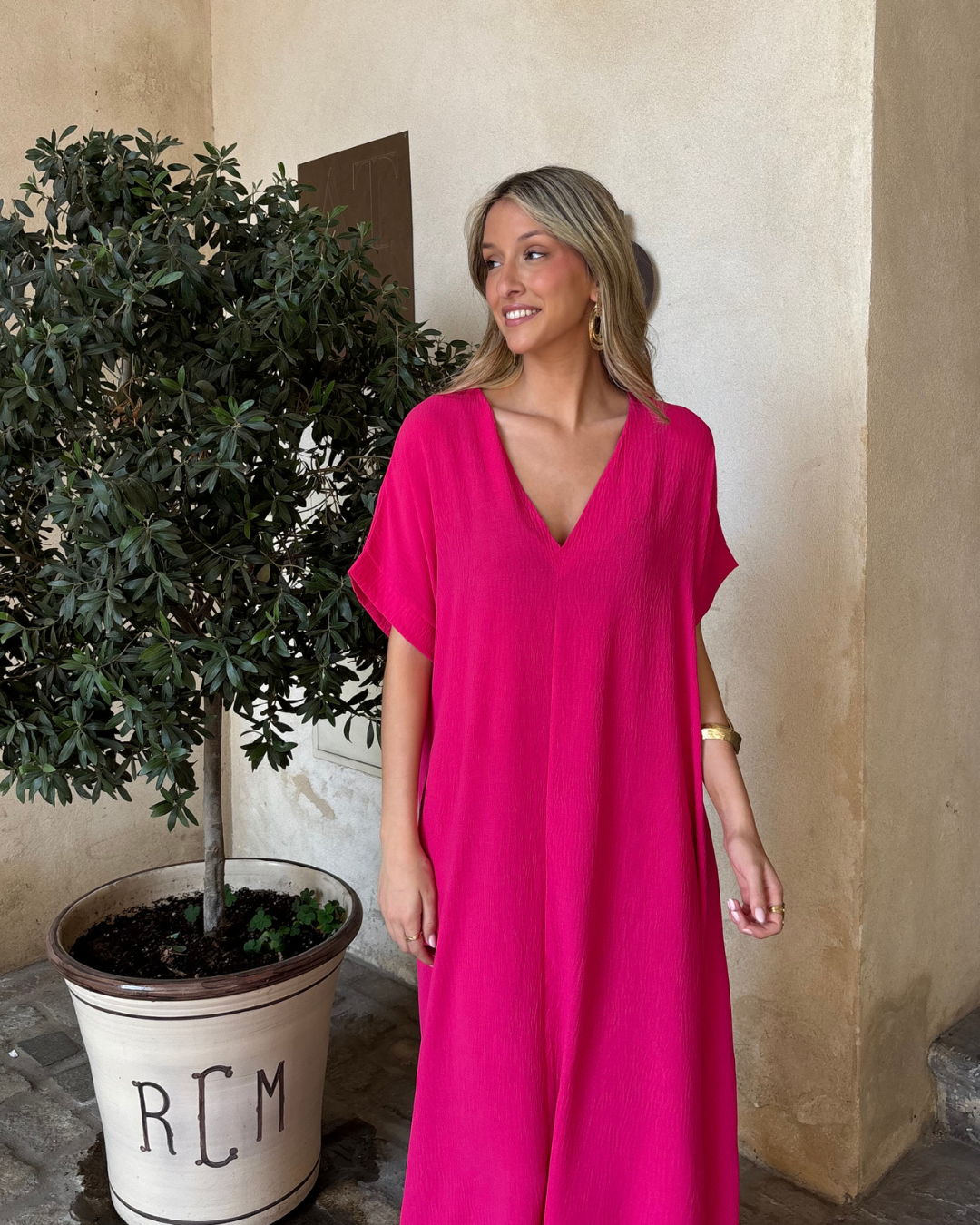 Vestido Telma rosa