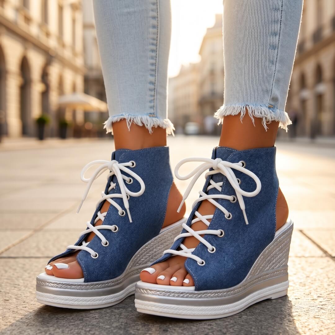 Emanuela | Sandalias de cuña elegantes