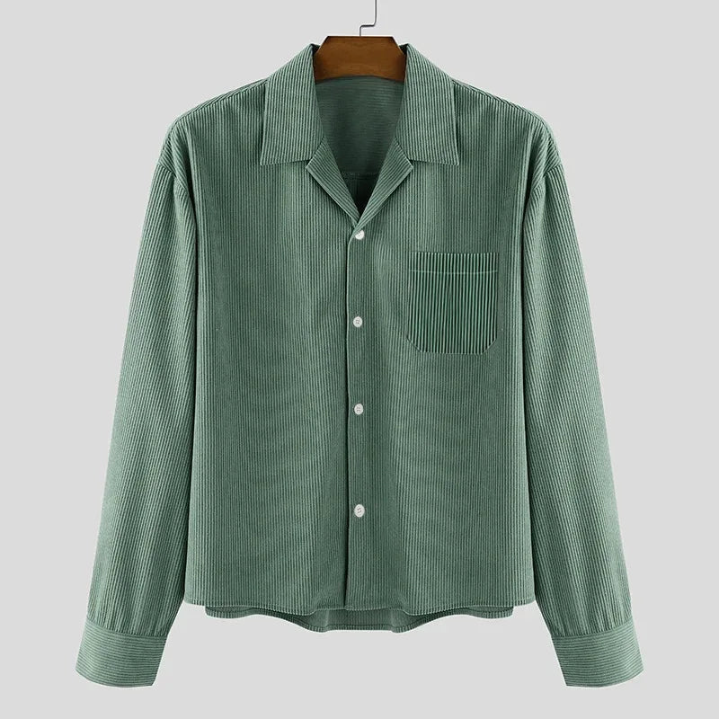 Zoe - Camisa larga de pana