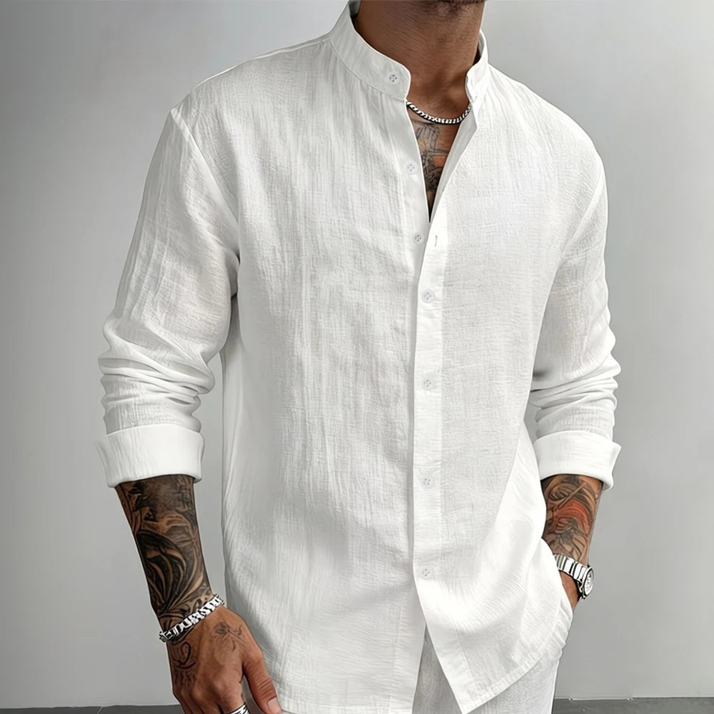 Enzo - Camisa de lino con botones