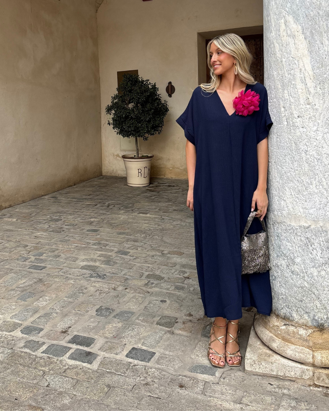 Vestido Telma marino