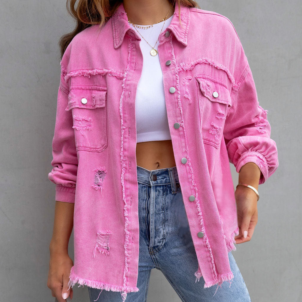 Alba - Chaqueta vaquera desgastada