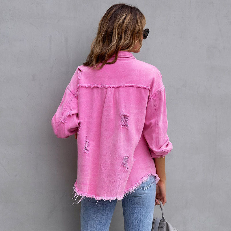 Alba - Chaqueta vaquera desgastada
