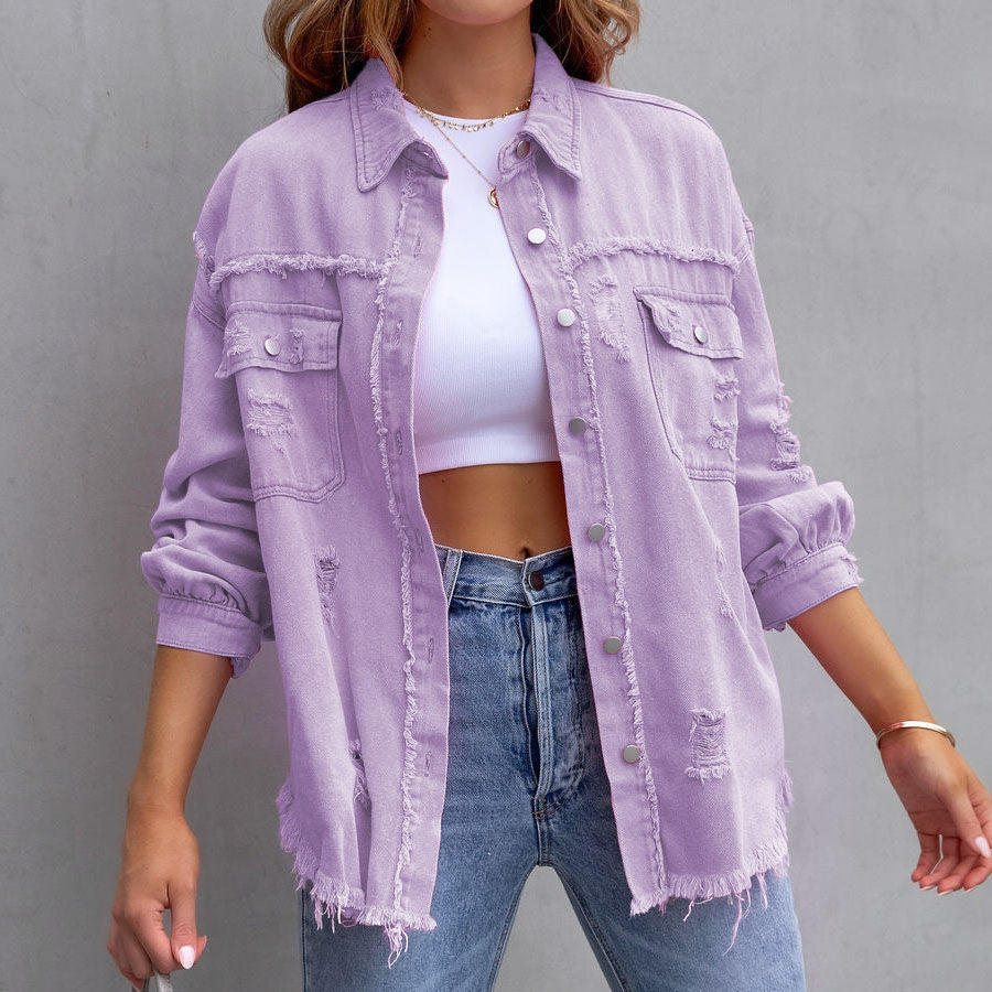Alba - Chaqueta vaquera desgastada