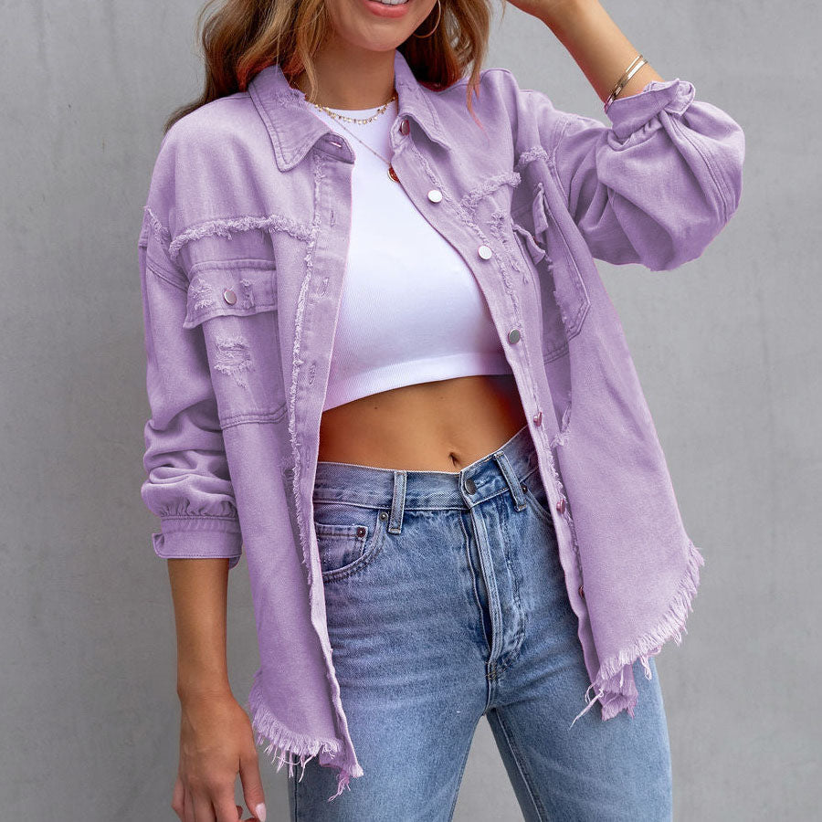 Alba - Chaqueta vaquera desgastada