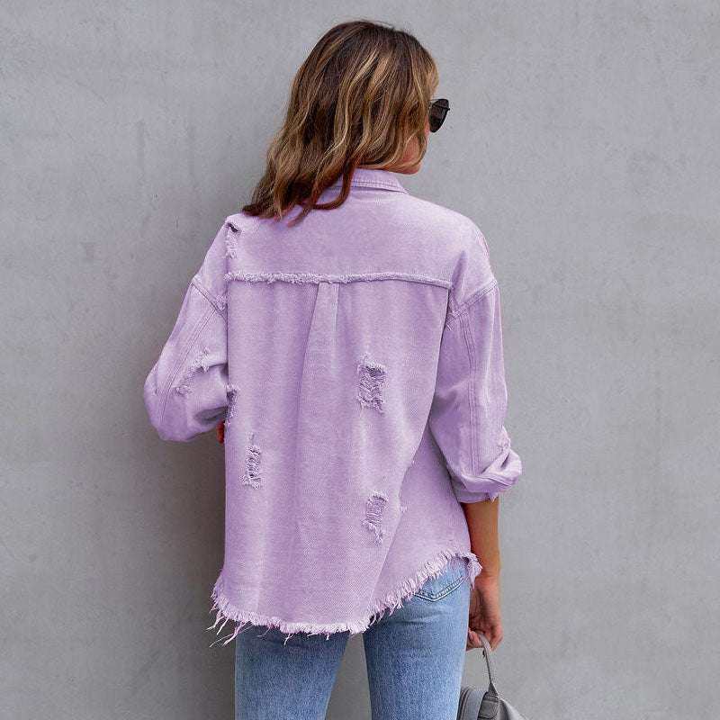 Alba - Chaqueta vaquera desgastada