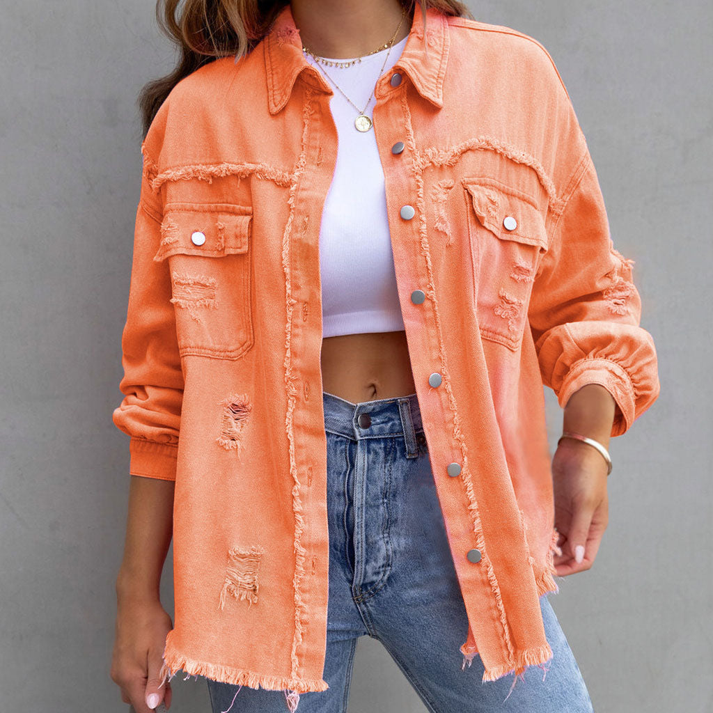 Alba - Chaqueta vaquera desgastada