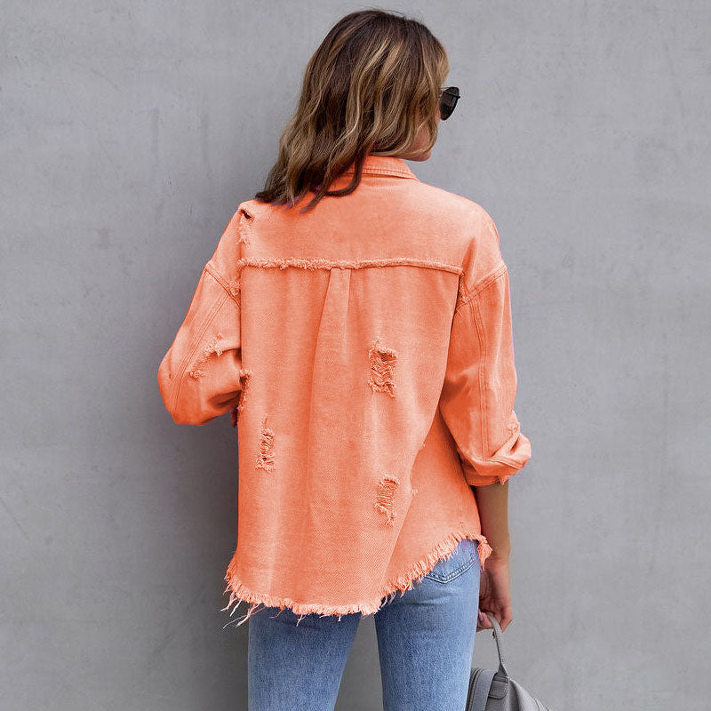 Alba - Chaqueta vaquera desgastada