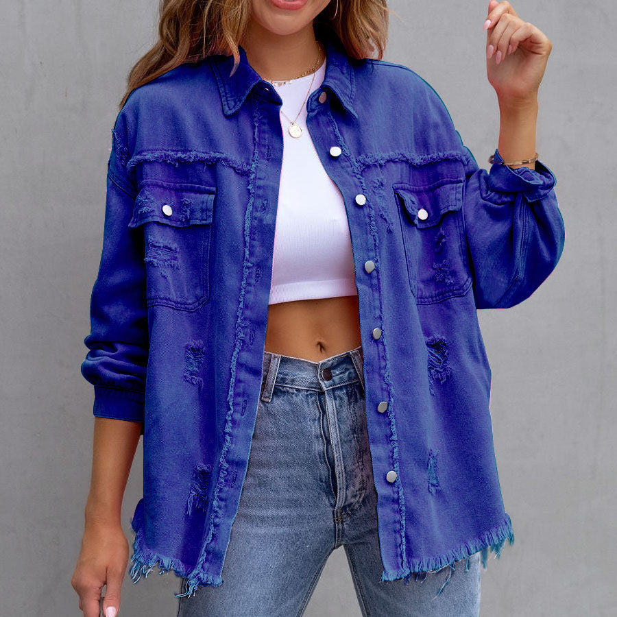 Alba - Chaqueta vaquera desgastada