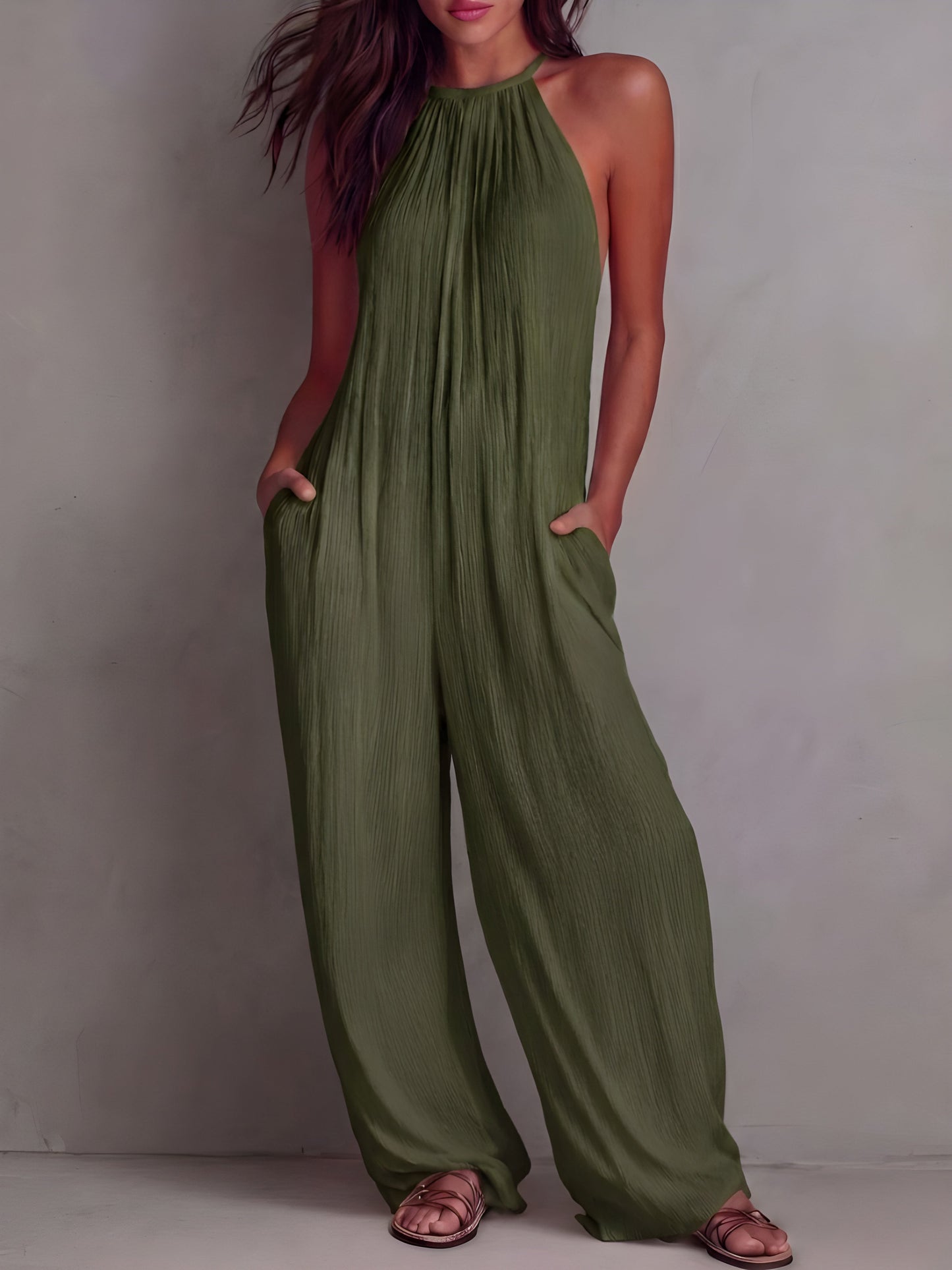 Elena | Conjunto elegante y fluido con cuello halter