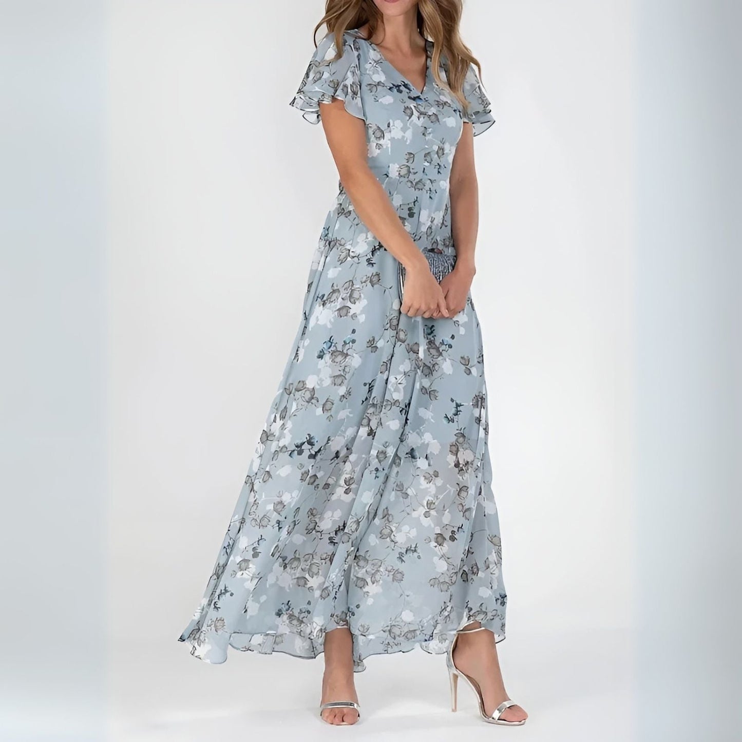 Alessia | Vestido maxi floral elegante