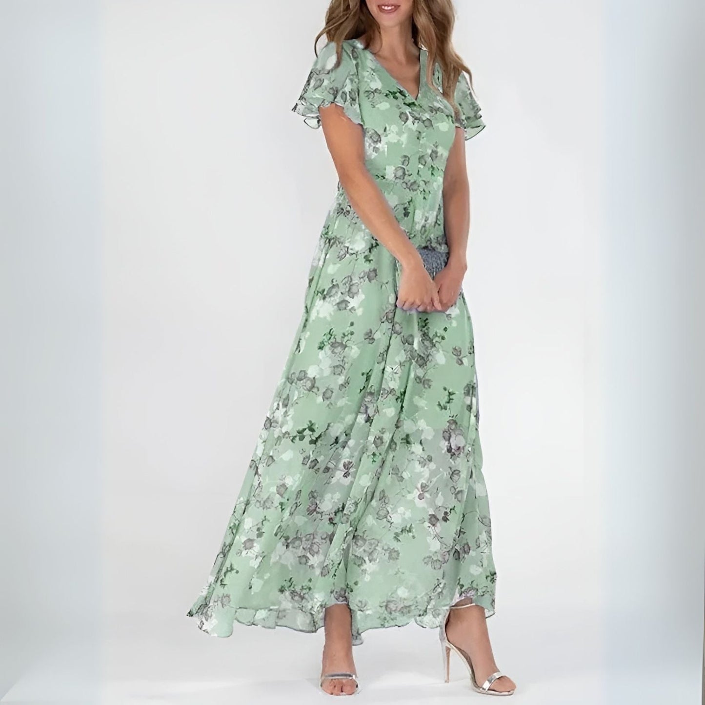 Alessia | Vestido maxi floral elegante