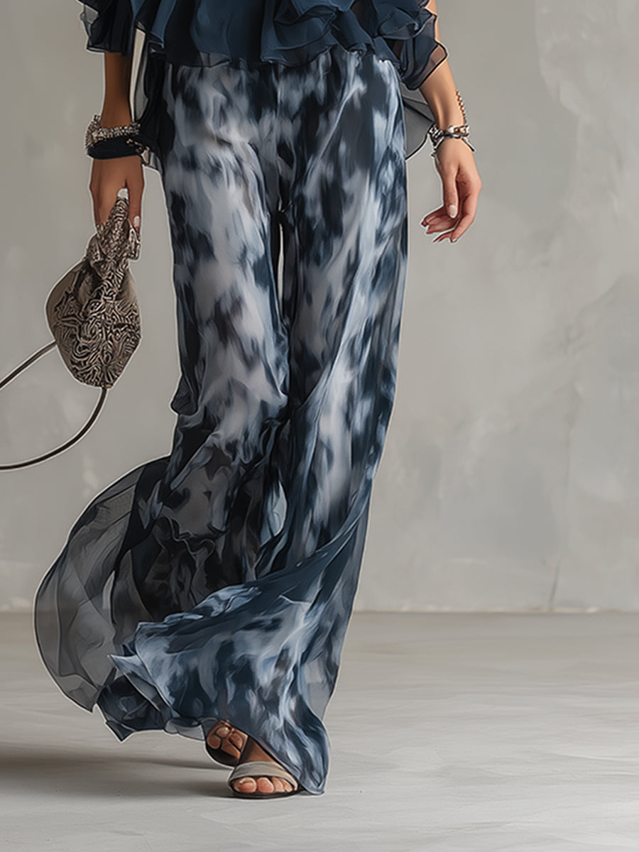 Elisa | Conjunto elegante y ligero con top fluido y pantalones anchos