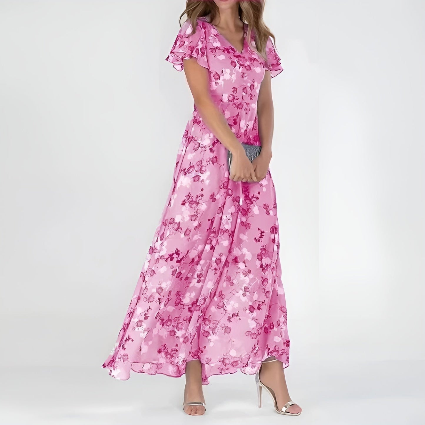 Alessia | Vestido maxi floral elegante