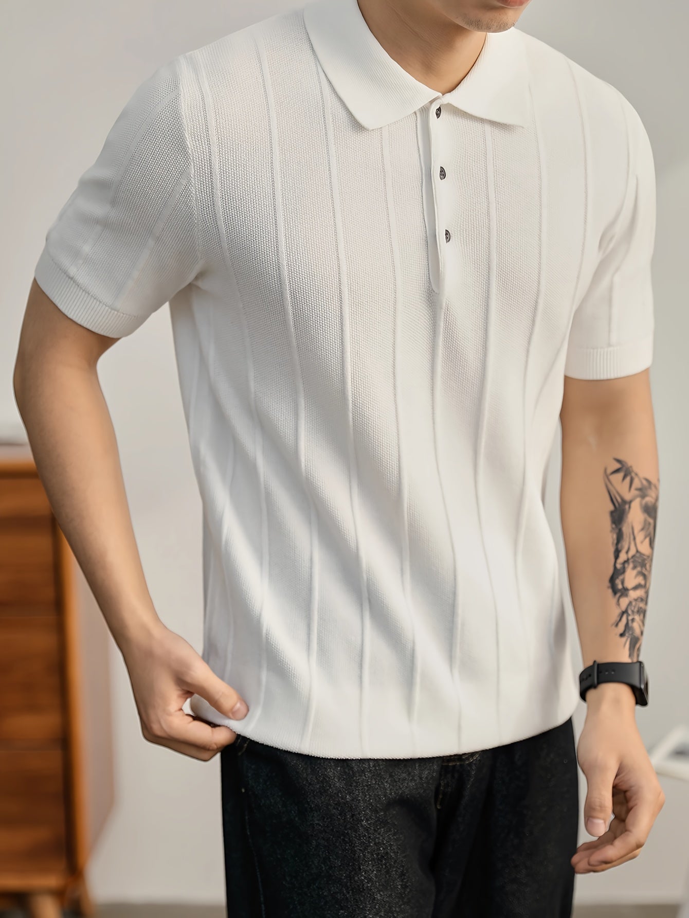 Daniel - Polo de punto texturizado